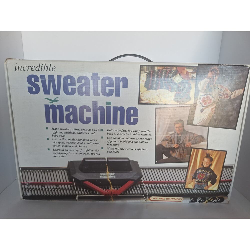 Incredible Sweater Machine Portable Knitting Tool - Black and Red